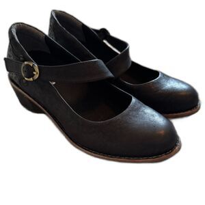 Halsa | Mia Leather Mary Jane Pumps Women's Size 8 W Comfort Casual Heel Shoes